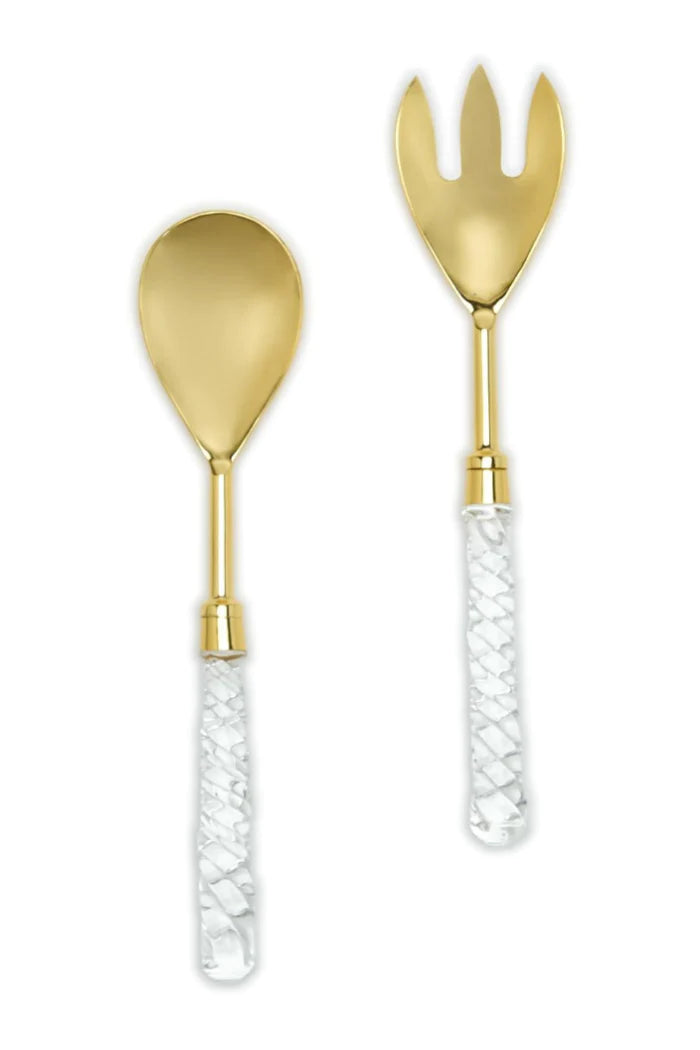 Crystal Clear S/2 Servers in Gift Box by Two's Company