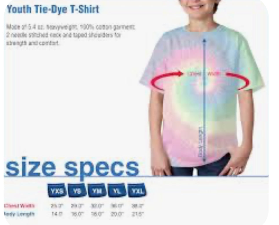 Woodland Tie-Dye T-Shirt (Red or Blue)