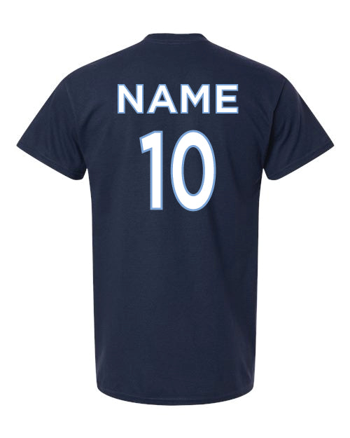 Fellowship Football T-Shirt - Bella Ladies Cut Crewneck (Name/Number on Back)