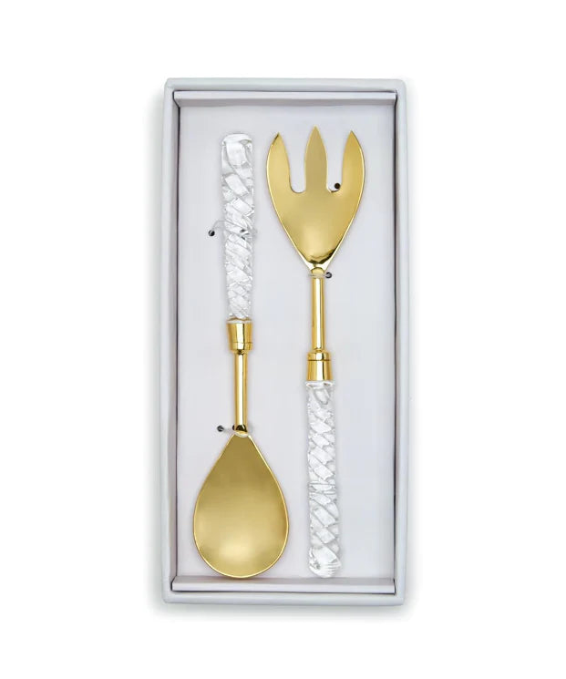 Crystal Clear S/2 Servers in Gift Box by Two's Company