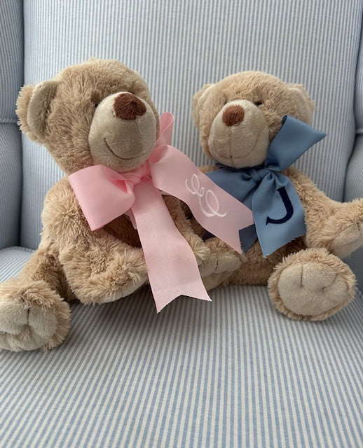 Classic Bear with Monogrammed Bow