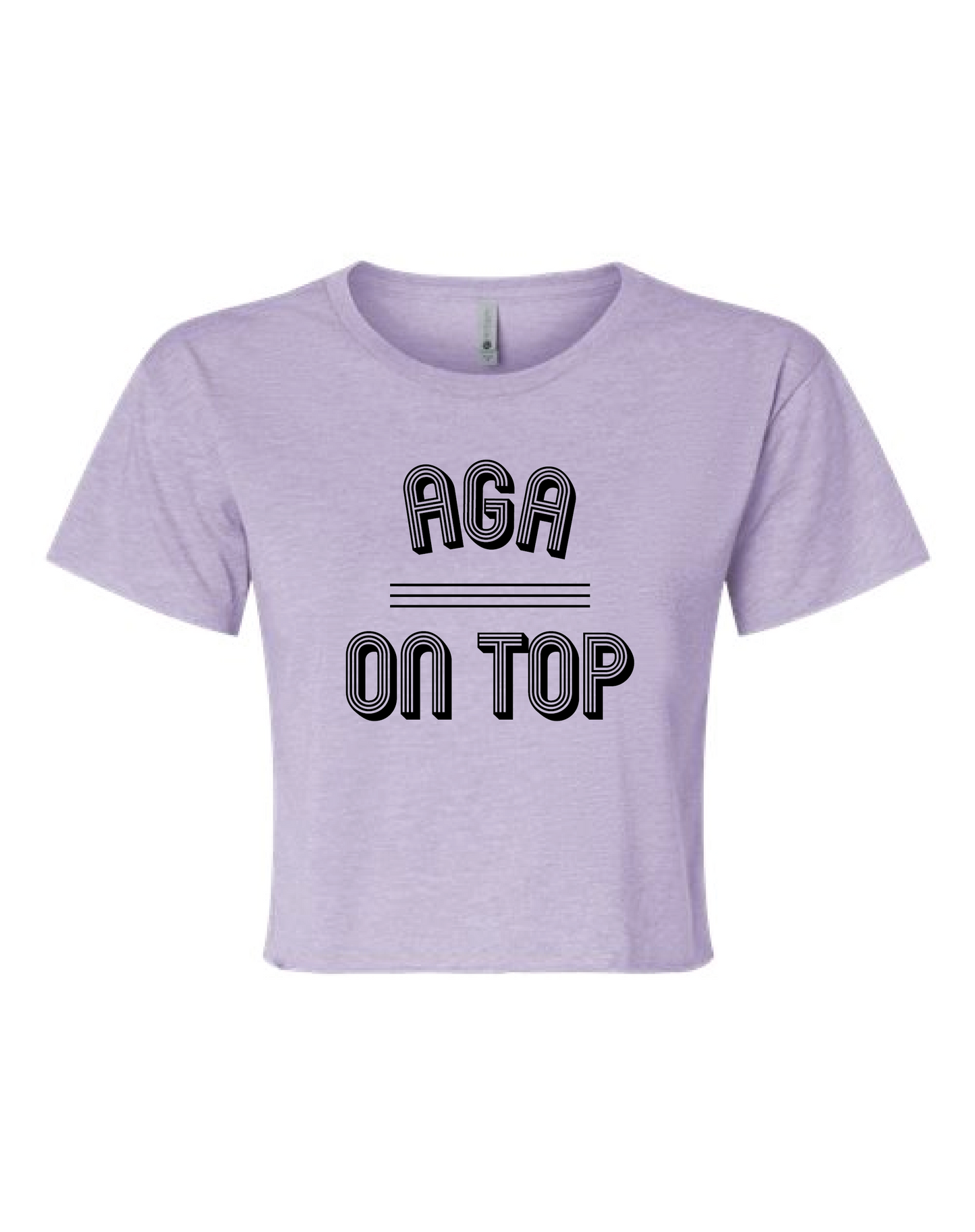 AGA Cropped Next Level T (Ladies Cut)