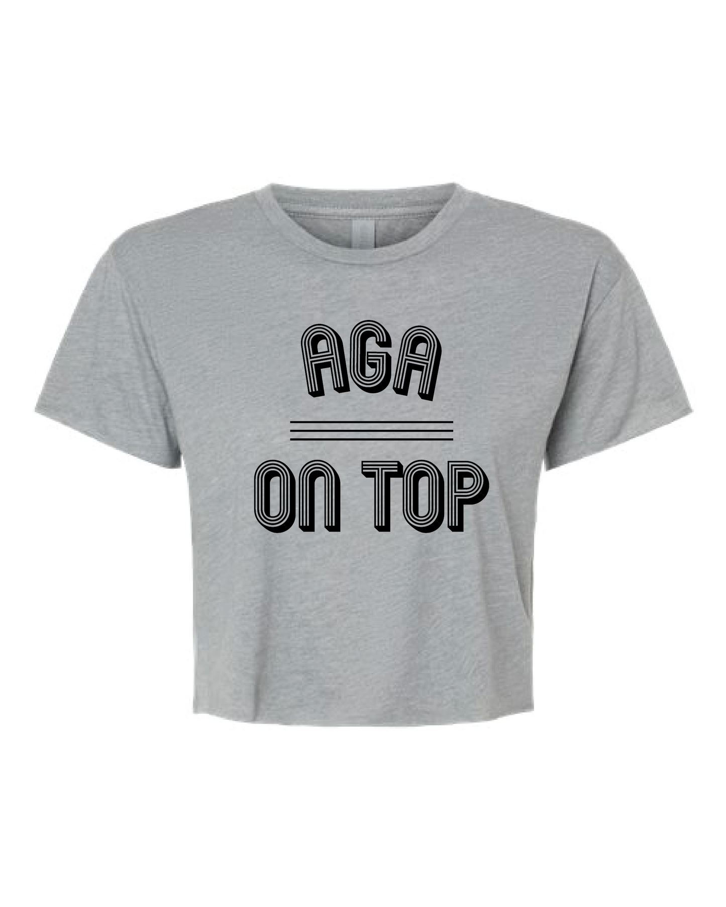AGA Cropped Next Level T (Ladies Cut)