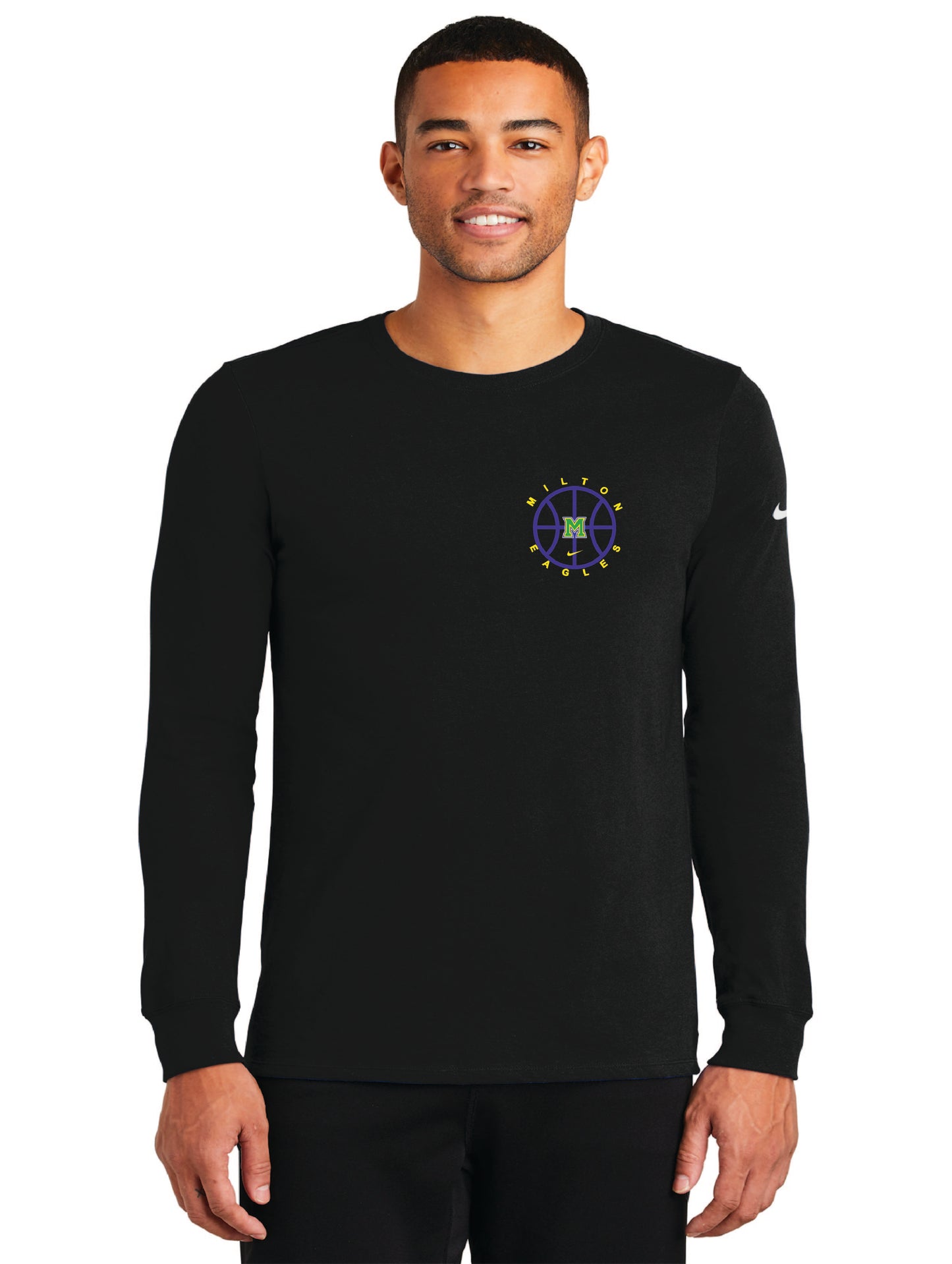 Milton Basketball Nike Long Sleeve Drifit New Orleans T-Shirt