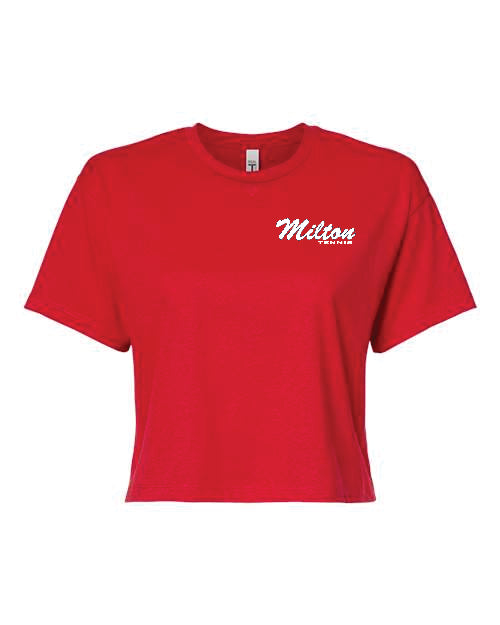 Milton Tennis Ladies Bella Cropped T-Shirt