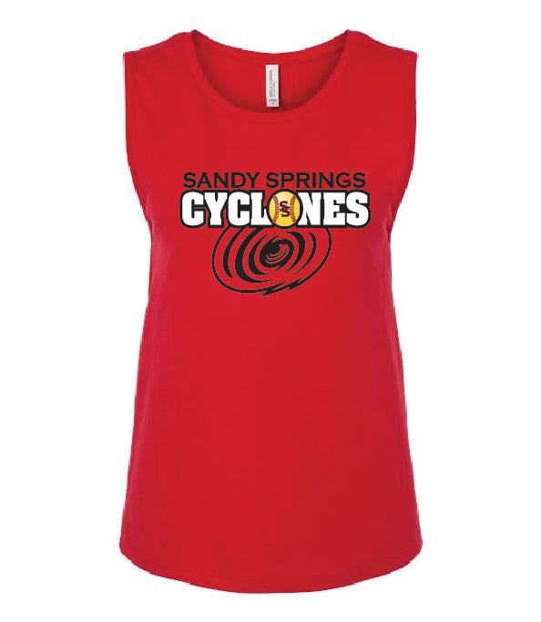 SS Cyclones Bella Ladies Muscle Tank