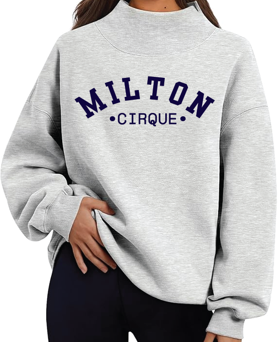 Milton Theatre Ladies Oversized (Embroider/Applique) Sweatshirt