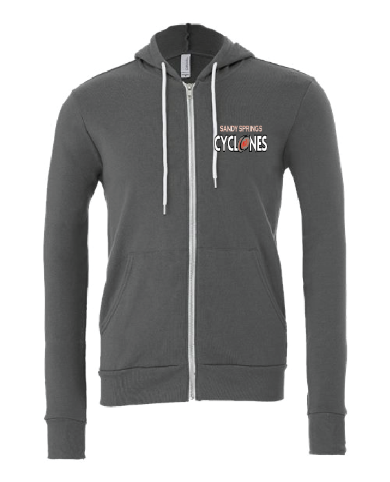 SS Cyclones Bella Sponge Full Zip Fleece Hooded Sweatshirt