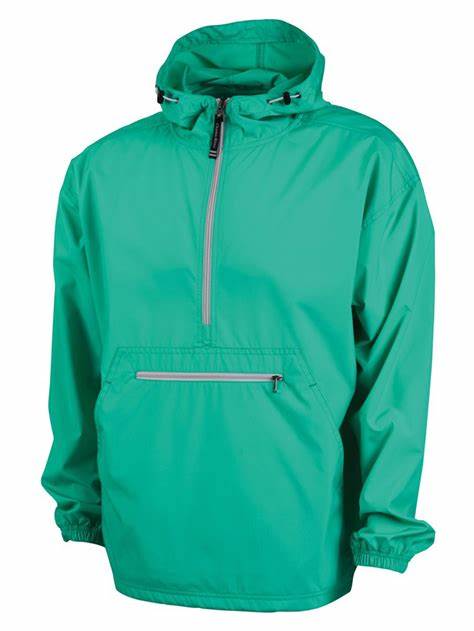 Monogrammed Charles River 1/4 Zip Windbreaker