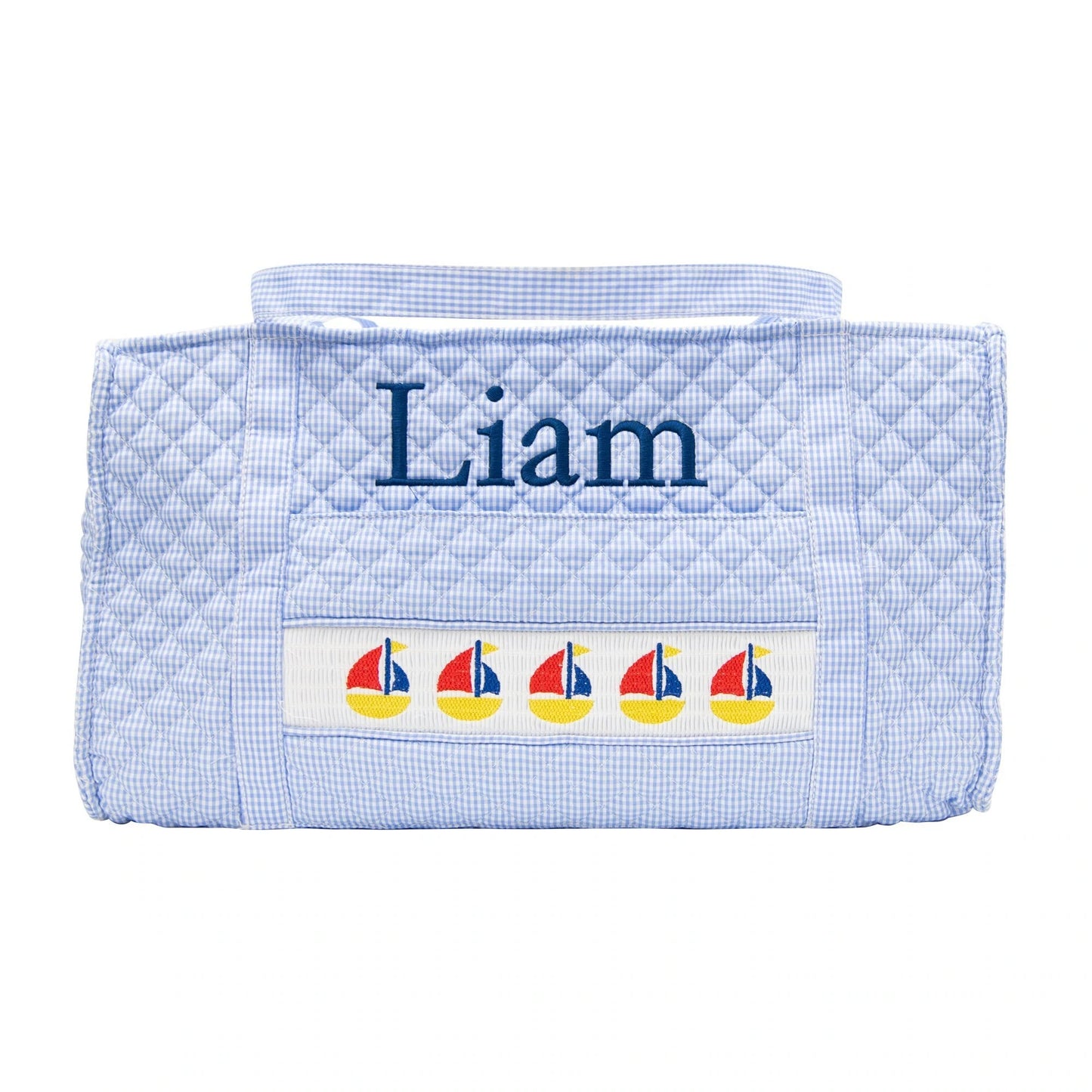 Monogrammed Sailboat Duffel
