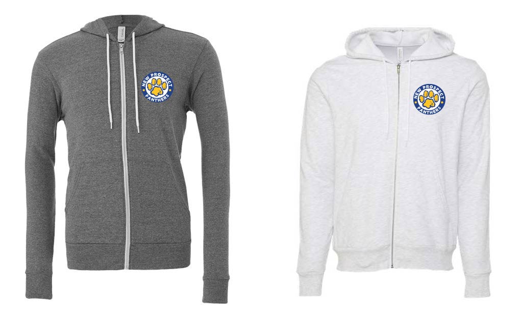 Bella Sponge Fleece Full Zip Hoodie