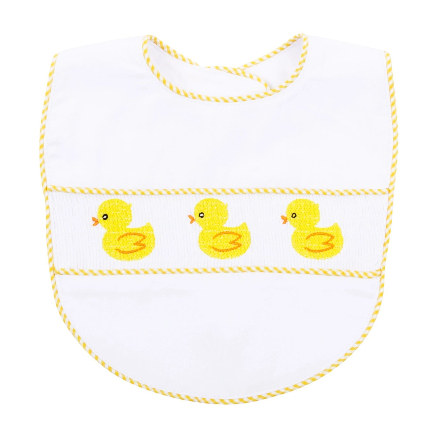 Monogrammed Duck Bib