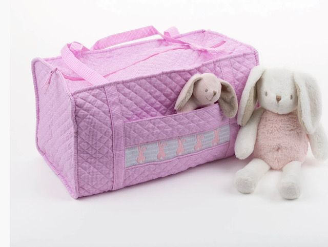 Monogrammed Bunny Duffel