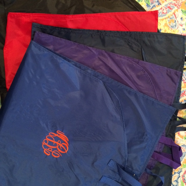 Monogrammed Garment Bag - Center Monogram Location