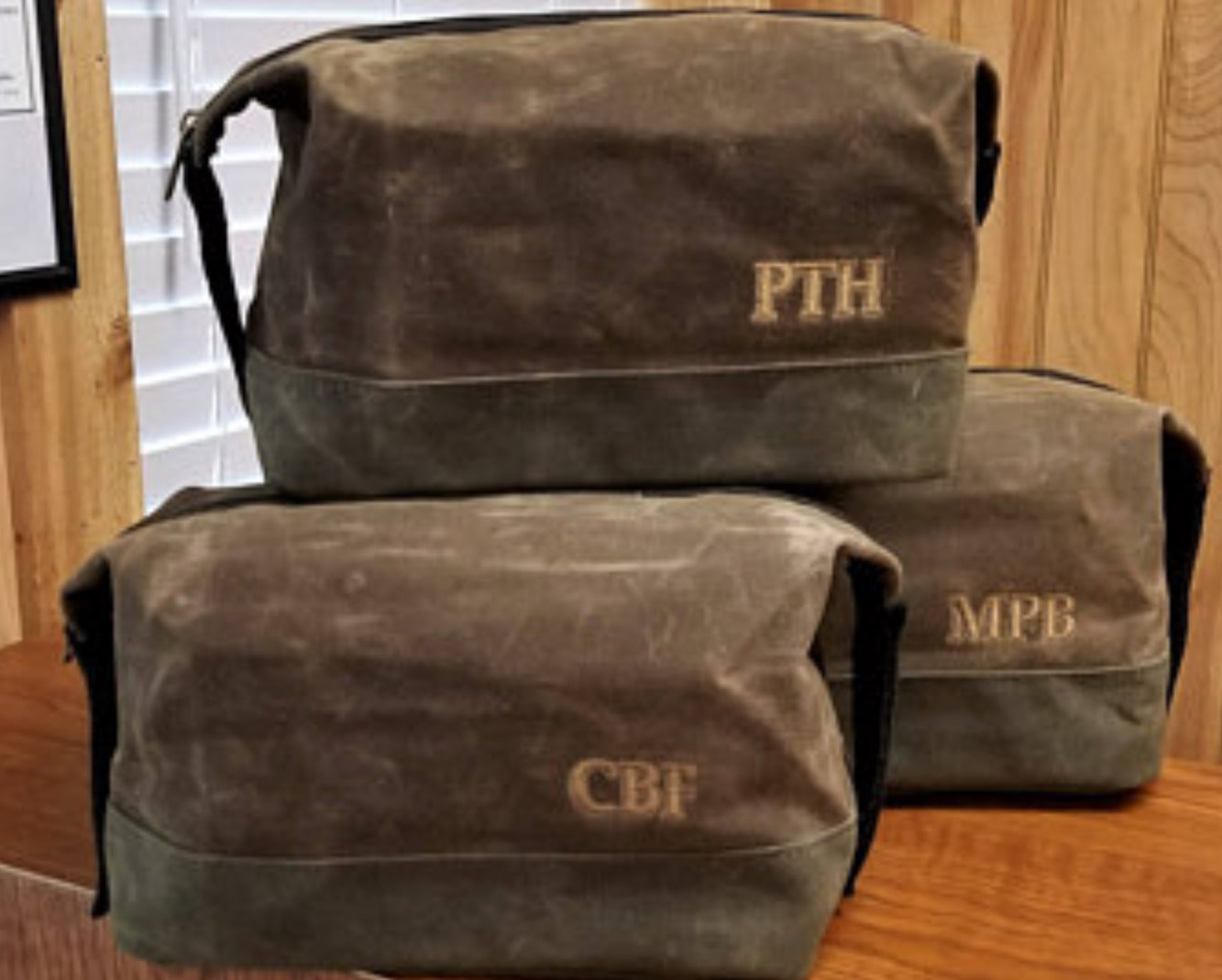 Waxed Canvas Dopp Kit