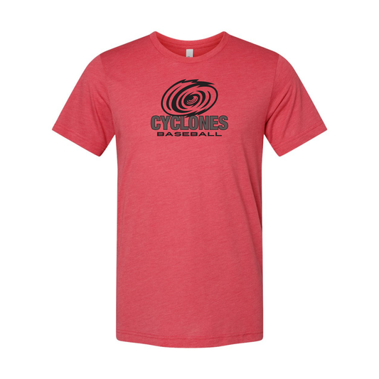 SS Cyclones Baseball Bella Triblend Short Sleeve T-Shirt