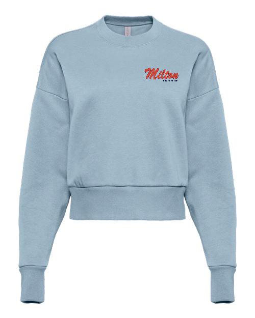 Milton Tennis Ladies Next Level Cropped Sweatshirt