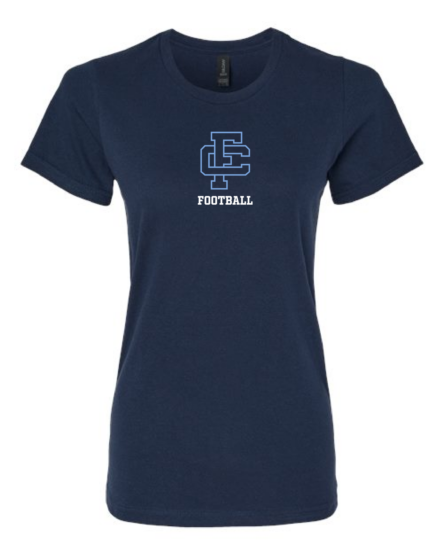 Fellowship Football T-Shirt - Bella Ladies Cut Crewneck (Name/Number on Back)