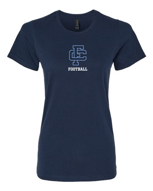Fellowship Football T-Shirt - Bella Ladies Cut Crewneck (Name/Number on Back)