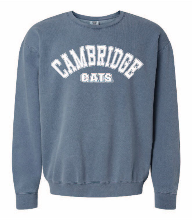 Cambridge CATS Comfort Color Sweatshirt (Full Front Design)