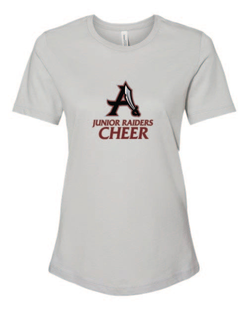 Alpharetta Jr Raiders Ladies Fitted T-Shirt (Vintage White, Charcoal, Black)