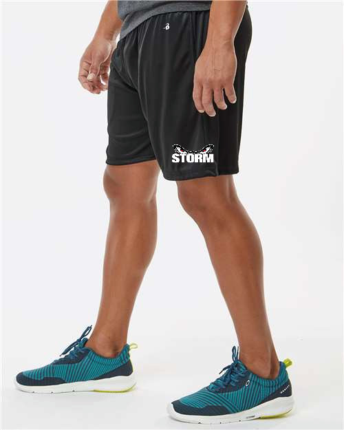 SS Storm Baseball Badger Moisture Wicking Shorts - 5" Inseam w Pockets