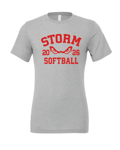 SS Storm Softball Bella Triblend Short Sleeve T-Shirt (2026)