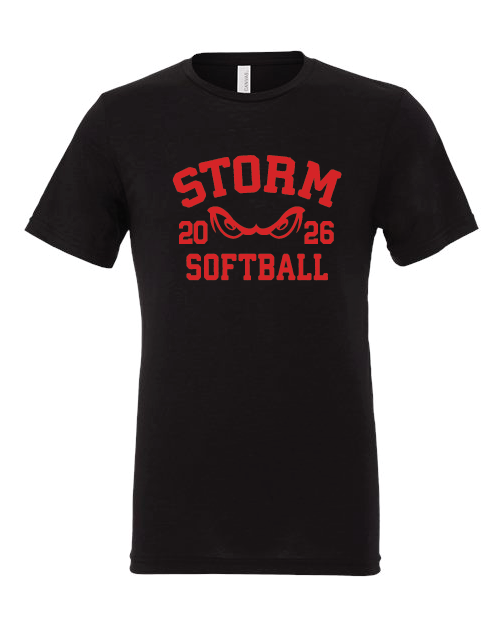SS Storm Softball Bella Triblend Short Sleeve T-Shirt (2026)