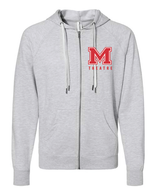 Milton Theatre  Hoodie Full Zip Sweatshirt (Printed)