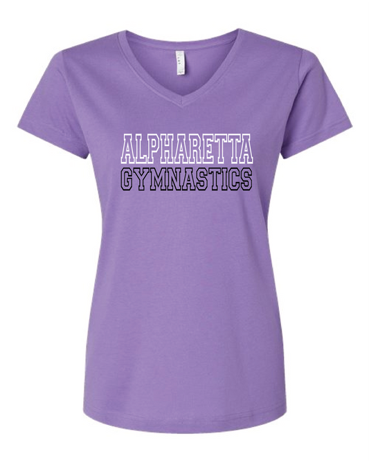 AGA Classic Bella V-Neck T (Ladies Cut)