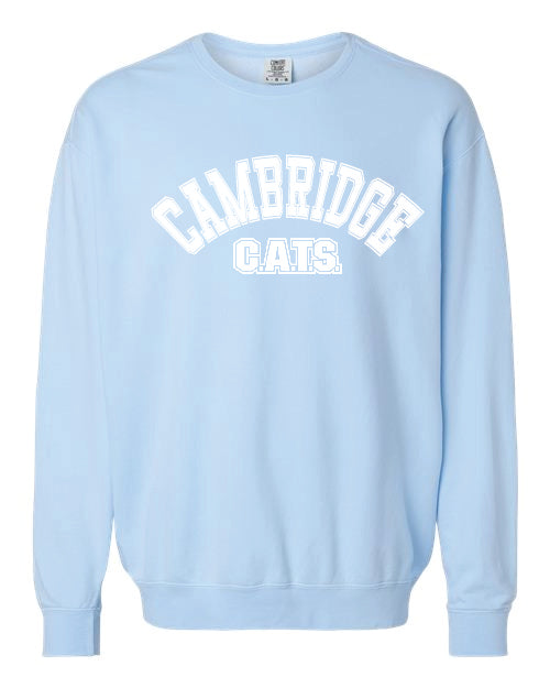 Cambridge CATS Comfort Color Sweatshirt (Full Front Design)