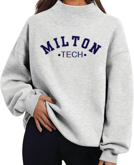 Milton Theatre Ladies Oversized (Embroider/Applique Milton Tech) Sweatshirt