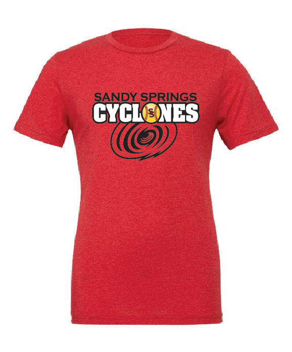 SS Cyclones Bella Heather Short Sleeve Tee