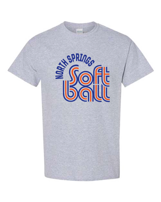 NS Softball T-Shirt - Standard Gildan Cotton (Retro Design)