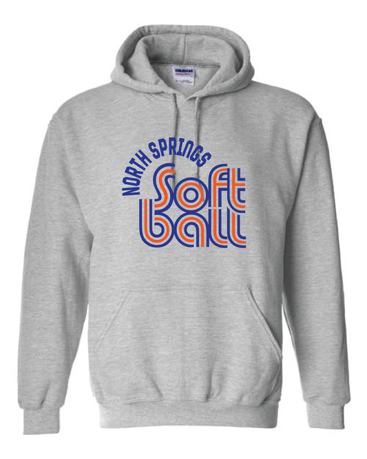 NS Softball Gildan Hoodie (Retro Design)