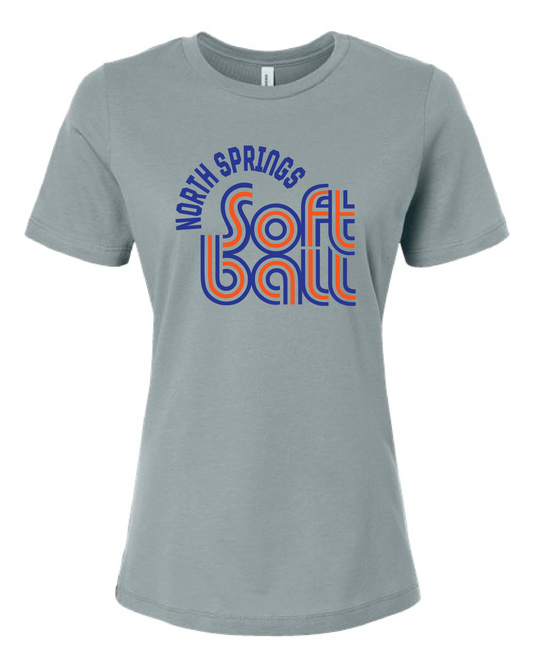 NS Softball T-Shirt - Bella Ladies Cut (Retro)