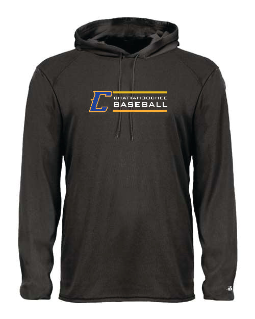 Chattahoochee Badger Long Sleeve Hooded T-Shirt (C Logo)