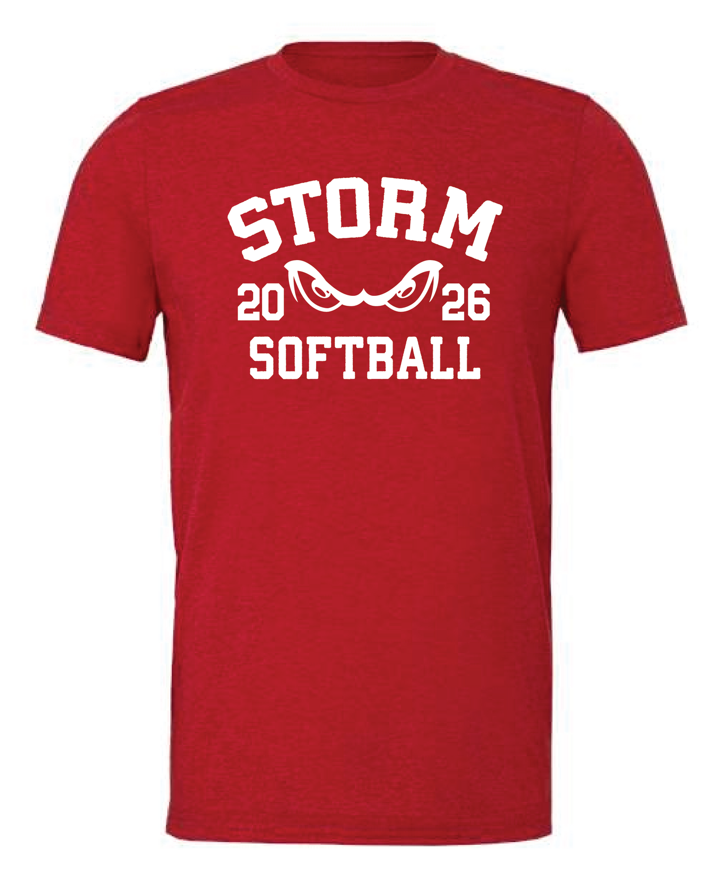 SS Storm Softball Bella Triblend Short Sleeve T-Shirt (2026)