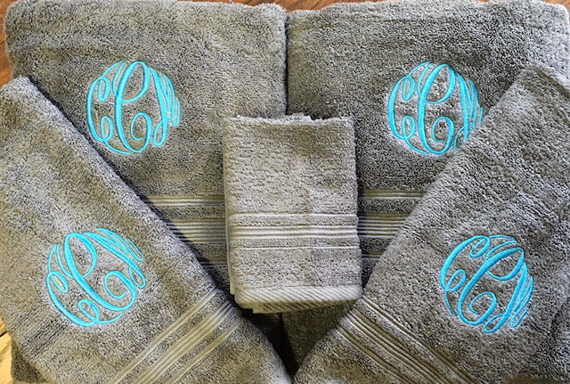 Monogrammed Towel Set (6 Pieces)