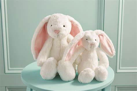 Monogrammed Pink Plush Bunny by Mud Pie