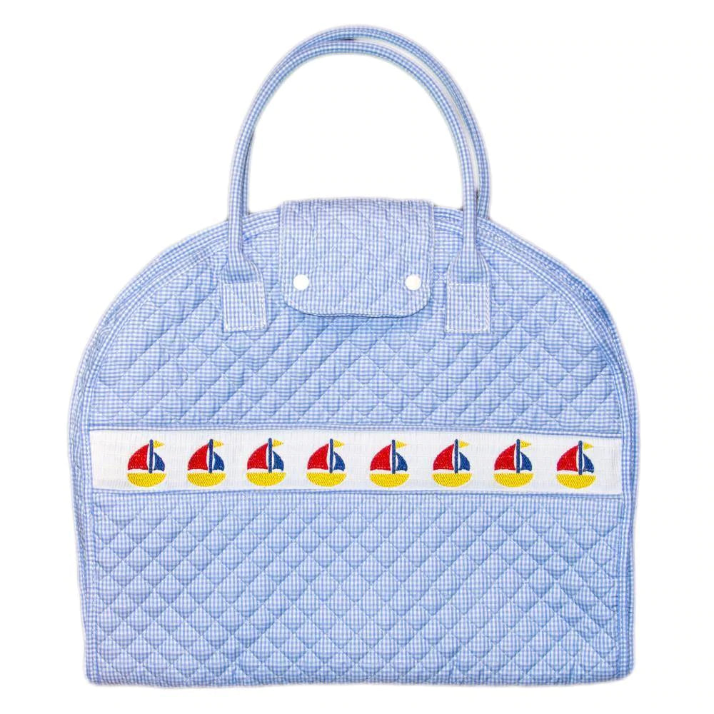 Monogrammed Sailboat Garment Bag