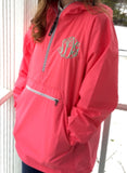 Monogrammed Charles River 1/4 Zip Windbreaker