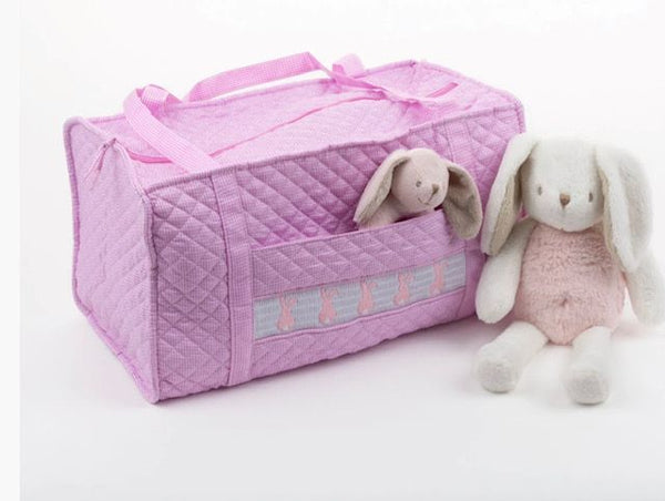 Monogrammed Bunny Duffel
