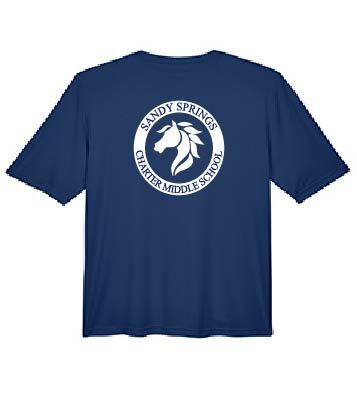 SSCMS Cotton Shirt    (Navy, Red, or Grey) - Official School Logo