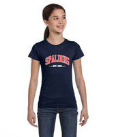 Spalding Girls Navy Cut T-Shirt